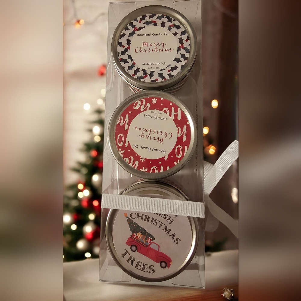 Holiday Scented Candle Set - Picture 1 of 3